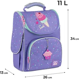 Рюкзак GoPack Education каркасний 5001S-2 Summer Ice Cream (GO25-5001S-2) - мініатюра 3