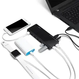 Хаб USB TP-Link UH720, Black, USB 3.0 - 7xUSB 3.0 / 2xUSB 3.0 (5V/2.4A), блок живлення - мініатюра 3