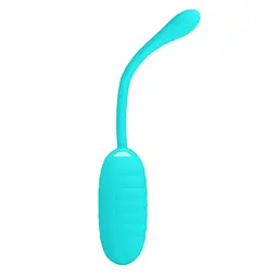 Віброяйце Pretty Love Kirk Vibrating Egg Mint, 8х3,5 см бірюзовий - мініатюра 5