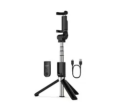 Монопод селфі Bluetooth Monopod Tripod з двома Led кільцями - мініатюра 4
