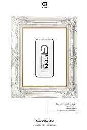 Захисне 3D скло для Apple iPhone 13 Pro Max/14 Plus, Icon 3D, загартоване, 9H, загартоване скло, повне проклеювання, протиударне, глянсове з олеофобним покриттям, на весь екран, сумісне з чохлами, проста установка, ArmorStandart (ARM60000) - мініатюра 3