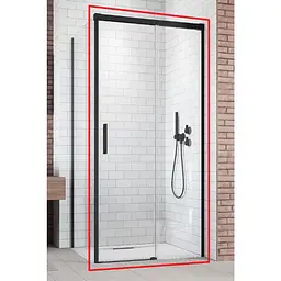 Душові двері Radaway Idea Black KDJ 130x200,5 фронтальна права частина (387043-54-01R)