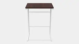Столик Террі Ferrum-decor 650x440x330 Білий метал ДСП Венге Магія 16 мм (FRD-105314) - мініатюра 7
