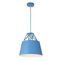Світильник підвісний Levistella 7529524 BLUE, E27, металевий, діаметр 300 мм, стиль лофт