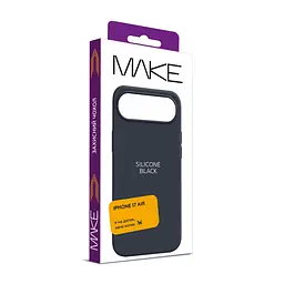 Чохол MAKE Apple iPhone 17 Air Silicone Black - мініатюра 4