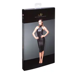 Сукня-олівець з мокрим ефектом Noir Handmade F160 Powerwetlook pencil dress, XL - мініатюра 6