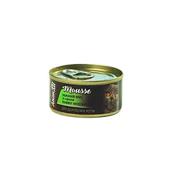 Консерви AnimAll для котів, ніжний мус з кролятині, 80 г