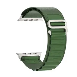 Ремінець для Apple Watch 49/46/45/44/42 (Series 1-3), зелений, Alpine Loop Alpina Band, тканинний поліестеровий ремінець для смарт-годин, дихаючий, для активного відпочинку та спорту, ArmorStandart (ARM64981)