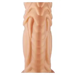 Фалоімітатор Hismith Slightly Curved Silicone Dildo Monster Series кріплення KlicLok для секс-машин - мініатюра 5