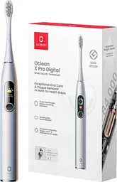 Електрична зубна щітка Oclean X Pro Digital Smart Sonic Toothbrush Glamour Silver [81247] - мініатюра 5