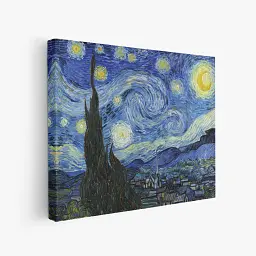 Інтер'єрна картина Зоряна ніч, Вінсент ван Гог, Vincent van Gogh, Starry Night, інтер'єрний декор, 60×75 см (id6353) - мініатюра 2