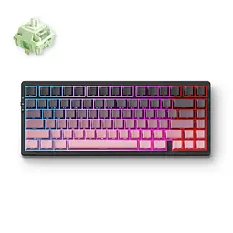 Ігрова механічна клавіатура Mchose G75 Pro / Три режими підключення / Matcha Latte Switch / Pink - мініатюра 2