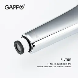 Ручний душ Gappo G003, 3-режим, чорний, Чорний матовий - мініатюра 5