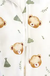 Комбінезон для немовлят Baby Bear з діагональною блискавкою та закритими ніжками - мініатюра 3
