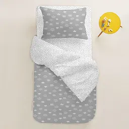 Дитяча постіль Cosas Grey Crown без простирадла 110х140 см (CrownGrey_140_2) - мініатюра 2