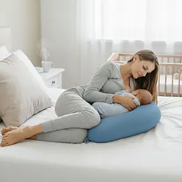 Подушка для вагітних і годування IDEIA SeiDesign 30x190 трикотаж з ґудзиком м'ята - мініатюра 7