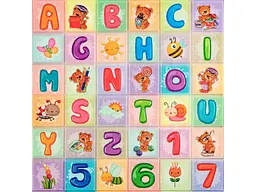 Панель стінова 3D STICKER WALL 700 * 1400 * 4мм Абетка (2шт) SW-00002352 - мініатюра 3