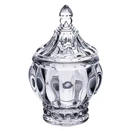 Цукорниця з кришкою Pearl із товстого скла 16 см Yiwu HP-4-107