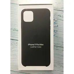 Оригінальний шкіряний чохол Apple Leather Case для iPhone 11 Pro Max (6.5") Black (MX0E2ZM/A) - мініатюра 9