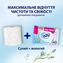 Вологий туалетний папір Zewa Sensitive 80 шт. - мініатюра 5