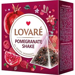 Чай Lovare гранатовий шейк пірамідки 30 г