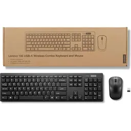 Комплект бездротовий Lenovo 100 Combo, Black, USB 2.4GHz (GX31Q28916) - мініатюра 4