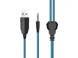 Навушники з мікрофоном Hoco W105 Joyful Black/Blue - мініатюра 4