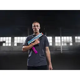 Бластер X-Shot Skins Pro Series Fury-X швидкострільний 40 патронів (36772R) - мініатюра 8
