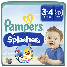 Підгузки-трусики для плавання Pampers Splashers 3-4 (6-11 кг), 12 шт.