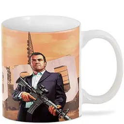 Кухоль GeekLand GTA ГТА зброю GT.02.23 330 мл білий - мініатюра 3