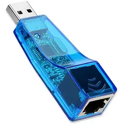 Мережевий адаптер перехідник Pix-Link USB LAN 001 мережна карта Blue (16157) - мініатюра 4