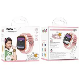 Дитячий смарт-годинник Hoco Y101 4G Children Smart Watch Pink - мініатюра 3
