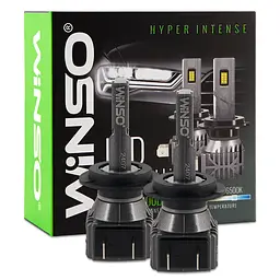 Автолампа Winso LED H7 12/24V 30Вт 3000Лм 6500K CSP3570 2шт(793700)