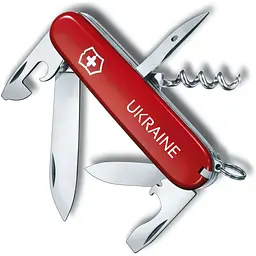Ніж Victorinox Spartan Ukraine 91мм 12функ черв Ukraine біл.