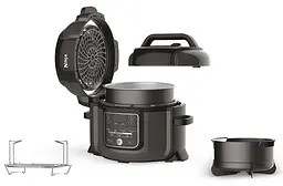 Мультиварка-скороварка Ninja Foodi Health Grill & Air Fry 7-in-1, 6 л (OP300EU) - мініатюра 3