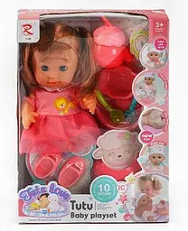 Пупс 9566 (24) "Tutu Baby playset", музичний чіп, характерні звуки та фрази, заплющує очі, аксесуари, в коробці - мініатюра 3