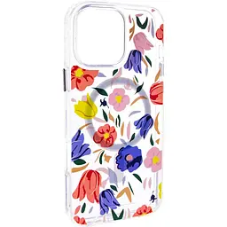 TPU+PC чохол Clear Garden with MagSafe для Apple iPhone 16e / 17e (6.1) Tropical Art