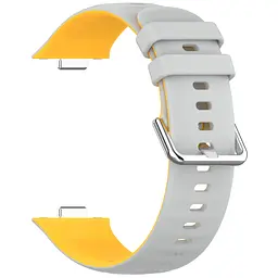 Ремінець ArmorStandart для Huawei Watch Fit 3 / 4 / 4 Pro Grey Yellow (ARM89073) - мініатюра 3
