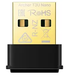 Мережевий адаптер USB Archer T3U Nano, Black TP-Link teh0024067