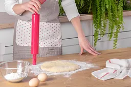 Качалка скалка для тіста пластикова середня 38 см, Kitchette 83926 - мініатюра 7