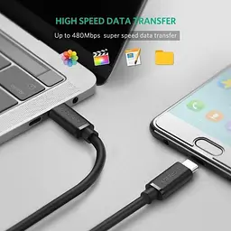 Кабель зарядний UGREEN US286 USB 2.0 Type-C to Type-C PD QC 4.0 1М Black (50997) - мініатюра 7