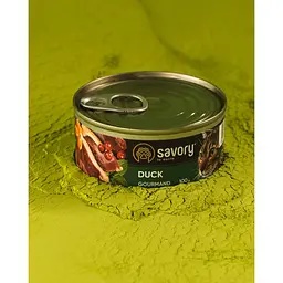 Вологий корм для котів Savory 100 г (качка) - мініатюра 7