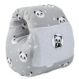 Подушка для годування Papaella Mini Панда, 28х30 см, сірий (8-31999) - мініатюра 6