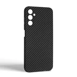 Карбоновый чехол для Samsung Galaxy A14 4G (A145), LikeCarbon, черный, панель, защитный чехол-накладка, ультратонкий и легкий, противоударный, обеспечивает защиту от ударов, падений и царапин, ArmorStandart (ARM71925) - мініатюра 2