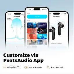 Навушники бездротові SoundPEATS Air5 Lite чорні - мініатюра 4