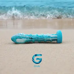 Скляний дилдо Gildo - Ocean Wave Glass Dildo - мініатюра 8