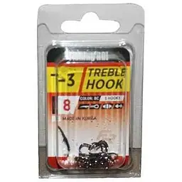 Гачок FISHING ROI №8 5шт/уп потрійний T-3 арт.33-06-008