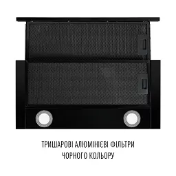 Витяжка телескопічна Perfelli TL 6622 Full BL 1000 LED - мініатюра 7