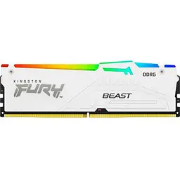 Модуль пам'яті для комп'ютера DDR5 32GB 6000 MHz Beast White RGB EXPO Kingston Fury (ex.HyperX) (KF560C30BWEA-32) - мініатюра 4
