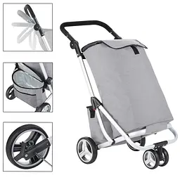 Сумка-візок ShoppingCruiser 3 Wheels 72 Grey (604362) - мініатюра 2